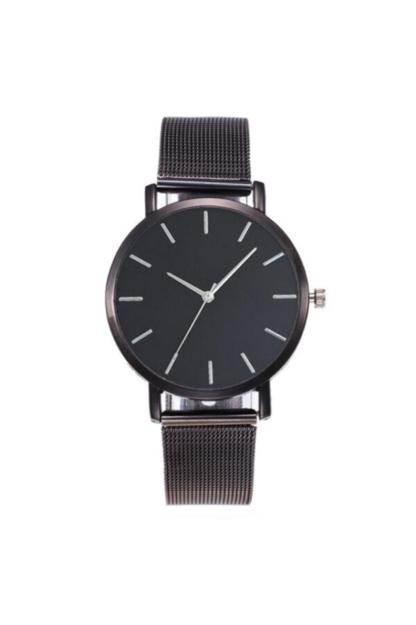 Ceas Cristalini curea metalica neagra