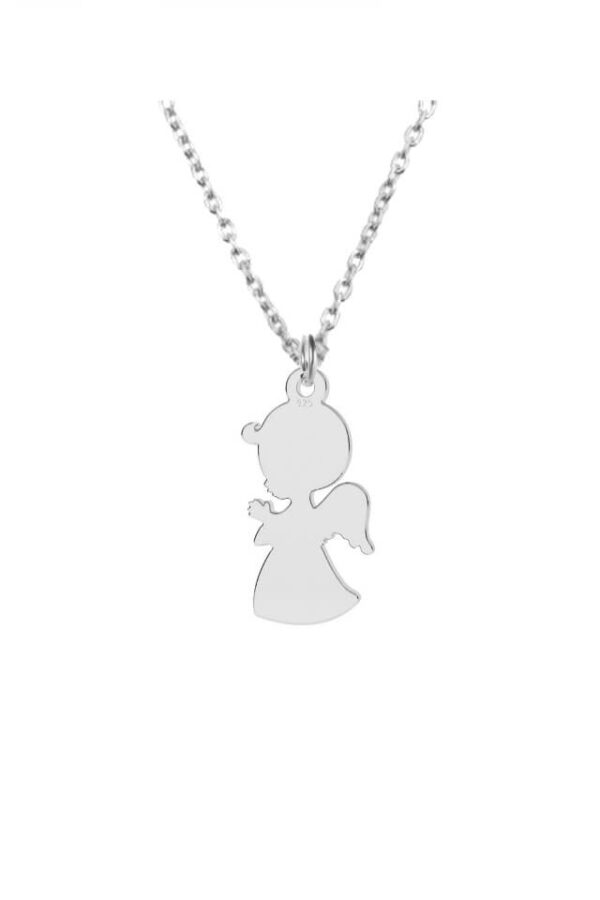 Lantisor din argint 925 Angel Boy cu pandantiv in forma de ingeras