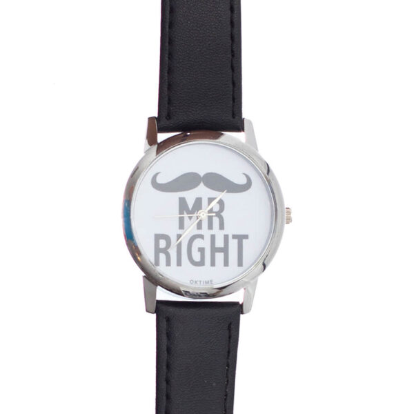 Ceas Gentelman curea din piele ecologica neagra