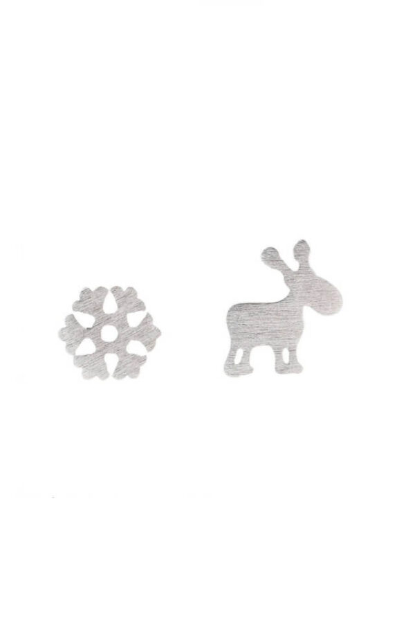 Cercei din argint 925 Reindeer cu cheita din argint