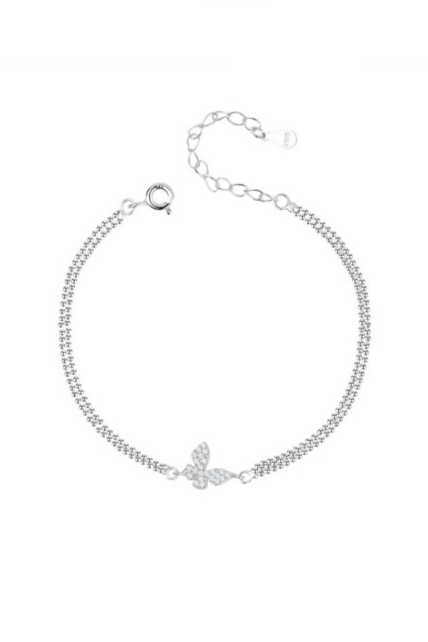 Bratara Butterfly din argint 925 cu pandant in forma de fluture