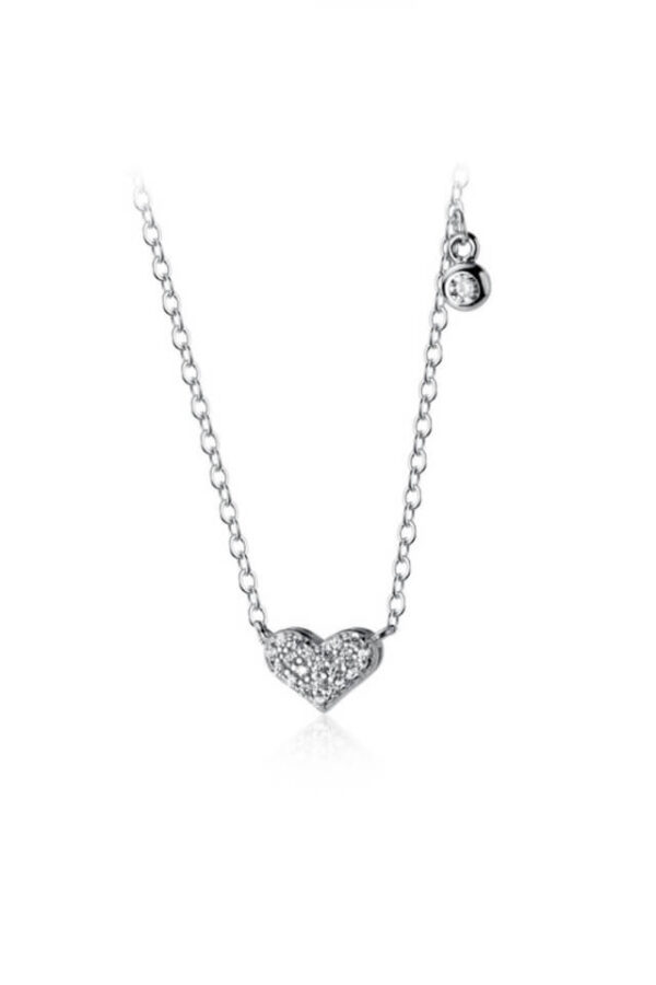 Lant din argint 925 Miracle Heart cu pandantiv in forma de inima, 40 cm