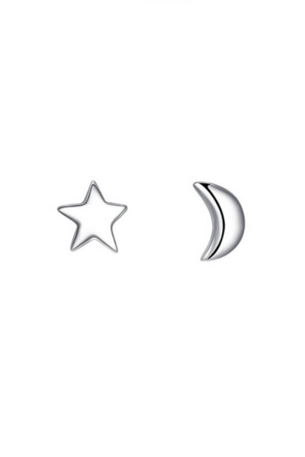 Cercei din argint 925 Silver Star in forma de stea si luna si cheita din argint