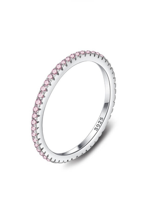 Inel din Argint 925 Pink Desire cu pietricele de zirconiu