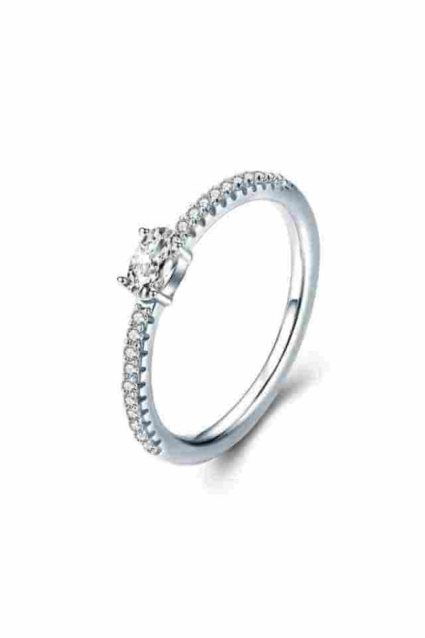 Inel de logodna din Argint 925 Love Story cu pietre de zirconiu