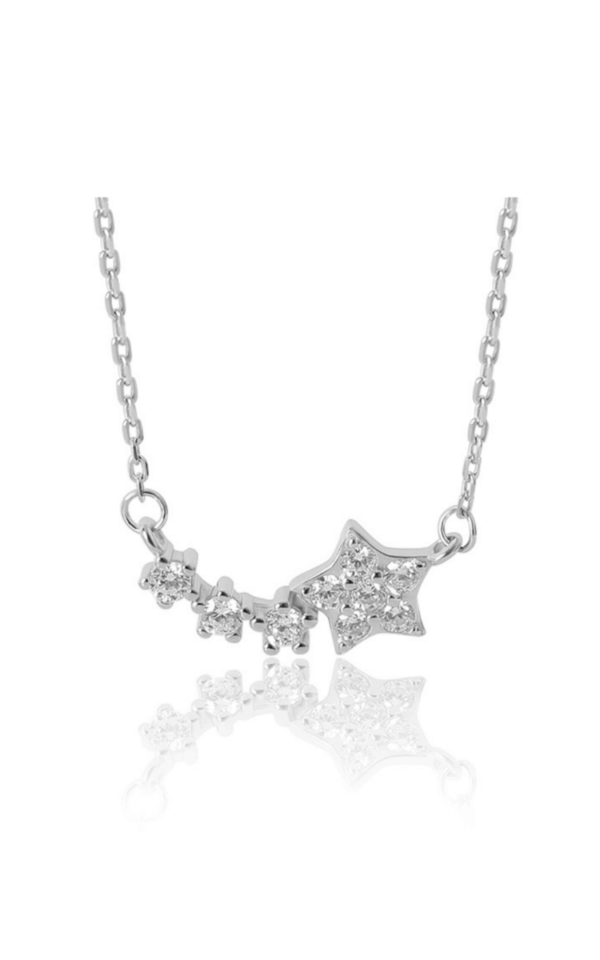Lant din argint 925 Stars Under Sky cu pandantiv in forma de stelute, 40 cm
