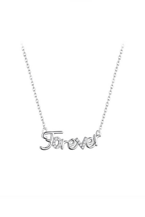 Lant din argint 925 Forever cu pandantiv, 40 cm