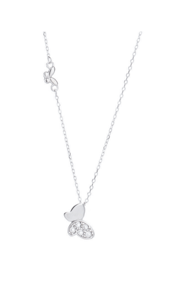 Lantisor din argint 925 Sunny Butterfly cu pandantiv in forma de fluture