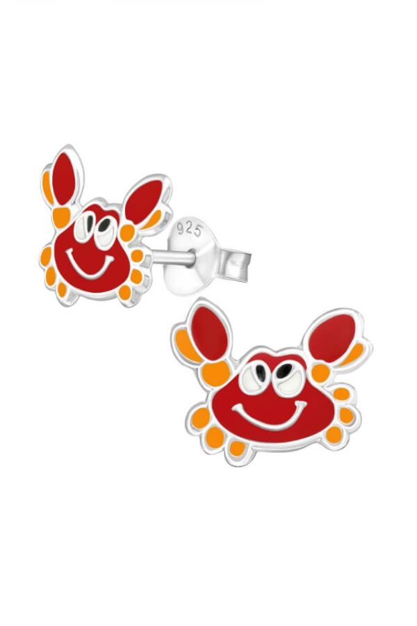 Cercei din argint 925 Mini Crab in forma de crab
