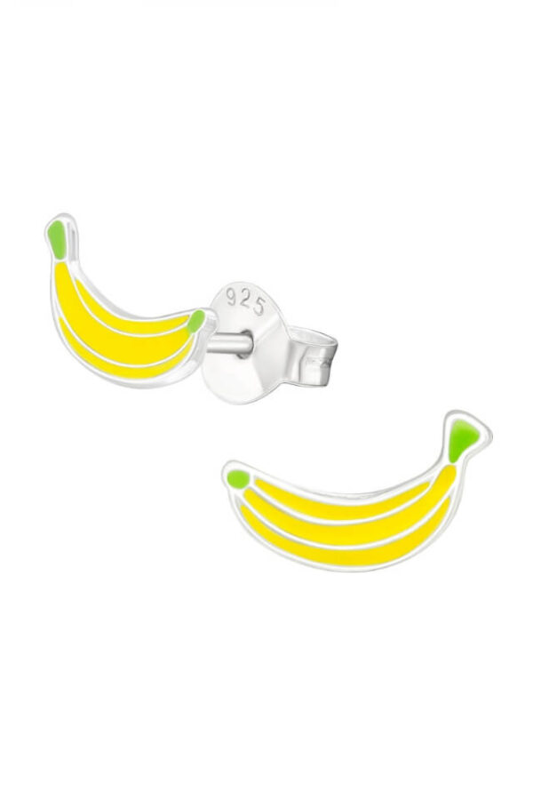 Cercei din argint 925 Banana in forma de banane cu cheita din argint