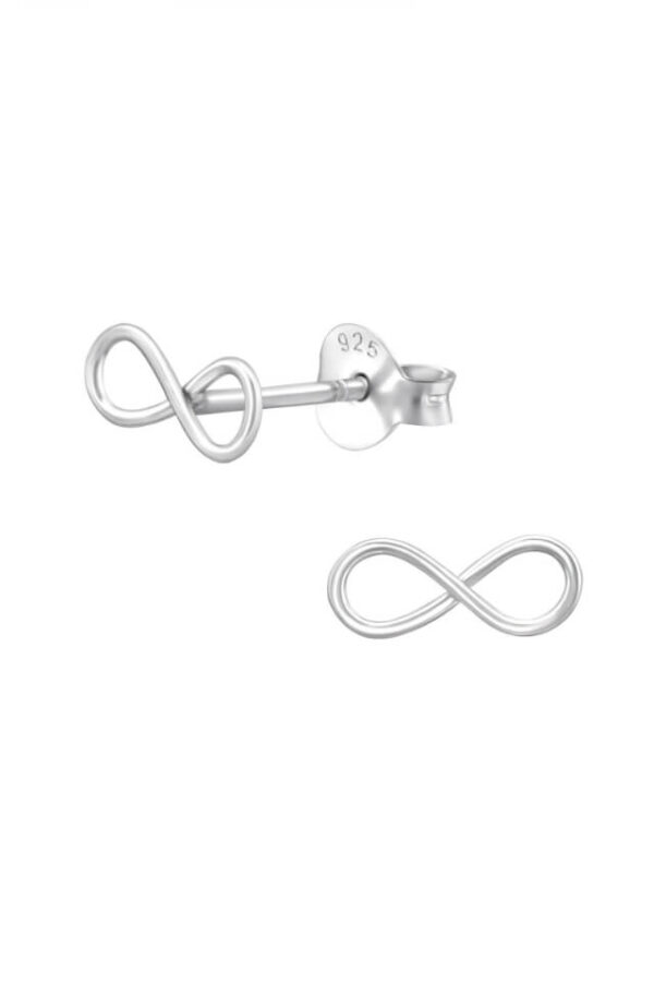 Cercei din argint 925 Infinity in forma de infinit