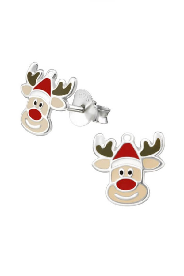 Cercei din argint 925 Deer in forma de ren cu cheita din argint