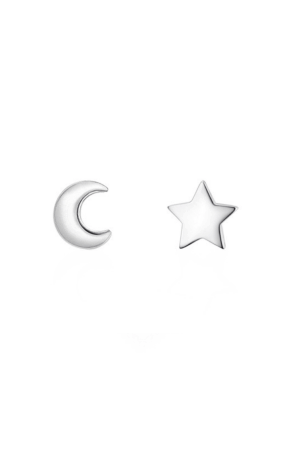 Cercei din argint 925 Silver Star in forma de stea si luna