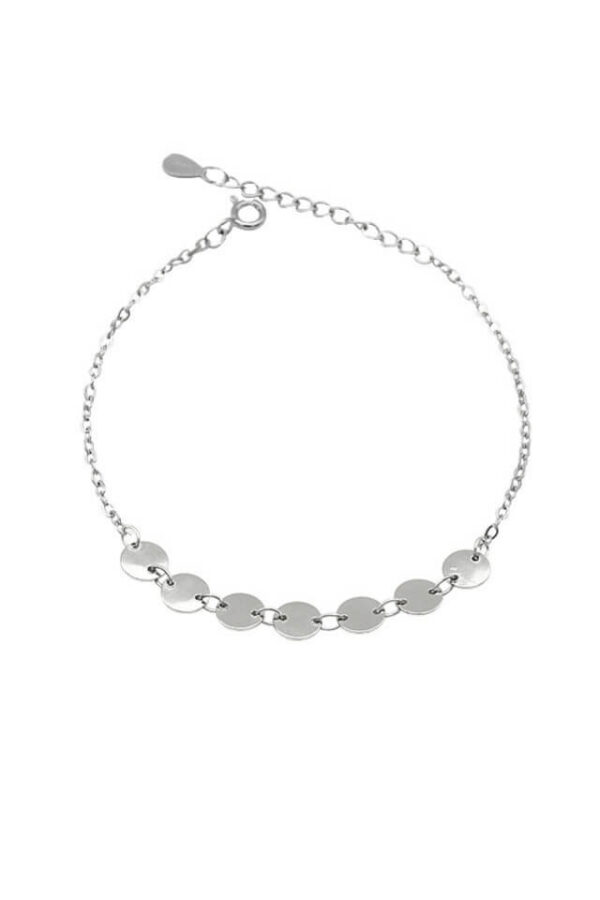 Bratara din argint 925 Dime cu pandantive in forma de banuti, lungime ajustabila