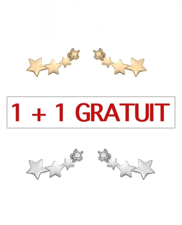 Set 2 perechi de cercei din argint 925 Light Star cu pietre de zirconiu